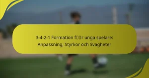 3-4-2-1 Formation för unga spelare: Anpassning, Styrkor och Svagheter