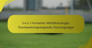 3-4-2-1 Formation: Mittfältstrianglar, Överbelastningsskapande, Passningsvägar