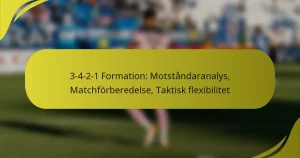 3-4-2-1 Formation: Motståndaranalys, Matchförberedelse, Taktisk flexibilitet